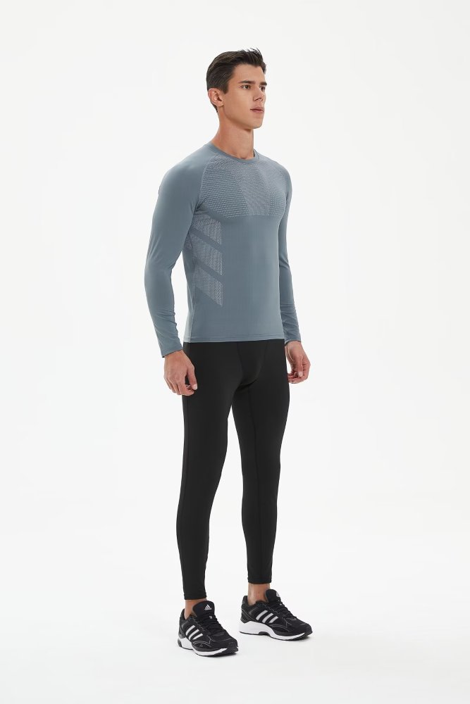 Men's Quick-dry Sports Fitness Top and Pants Set