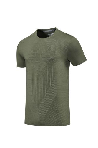 Men's Quick-dry Sports Fitness T-shirt Light army green #204