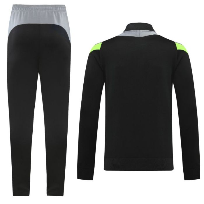 Adult Track Jacket and Pants Set Black/Gray #NJ02