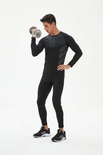 Men's Quick-dry Sports Fitness Top and Pants Set