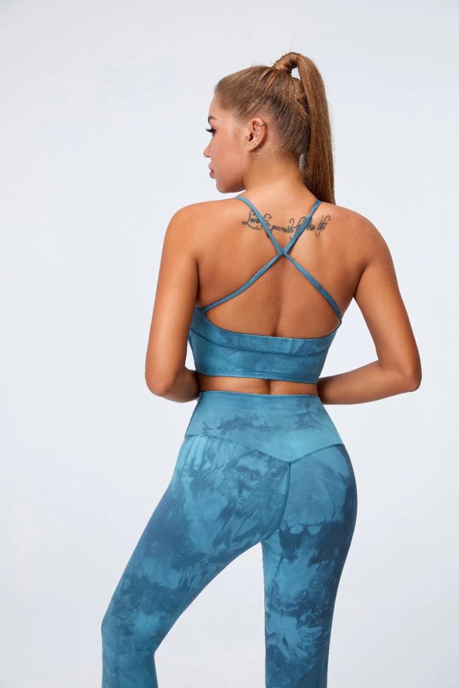 Womens Yoga Fitness Running Top and Pants Set L3032+L3031