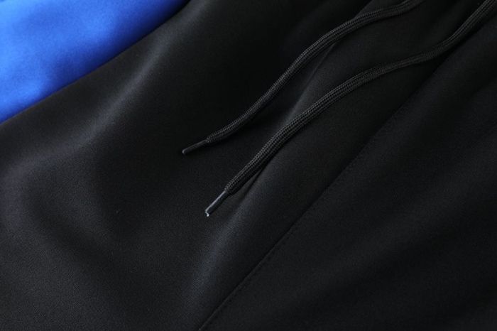 Adult Track Jacket and Pants Set Black/Blue #NJ02