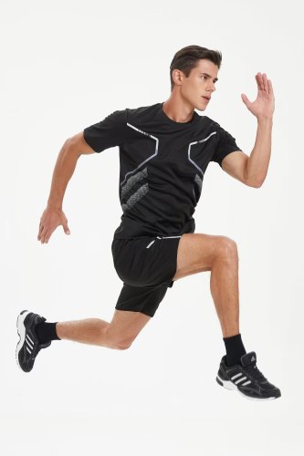 Men's Quick-dry Sports Fitness Shirt and Shorts Kit
