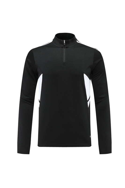 Adult Half-Zip Training Top and Pants Set Black #B201