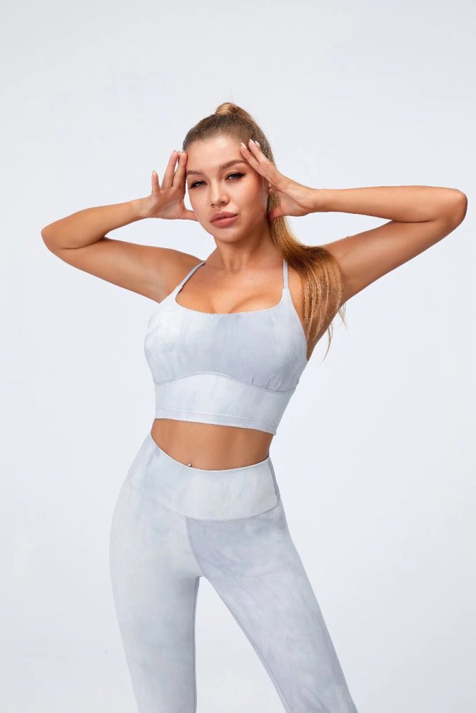 Womens Yoga Fitness Running Top and Pants Set L3032+L3031