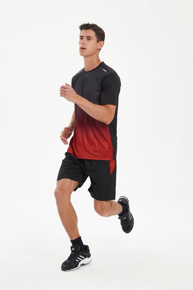 Men's Quick-dry Sports Fitness Shirt and Shorts Kit