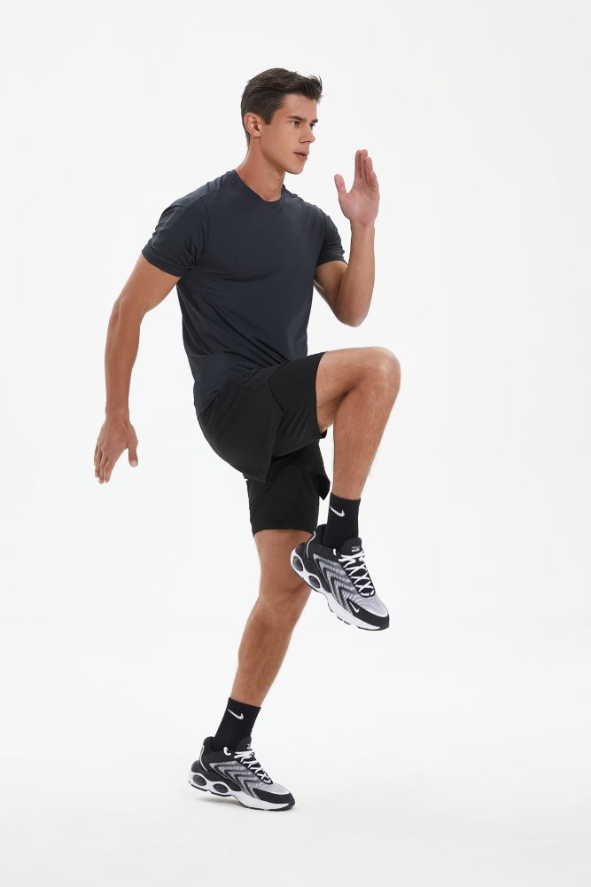 Men's Quick-dry Sports Fitness Shirt and Shorts Kit
