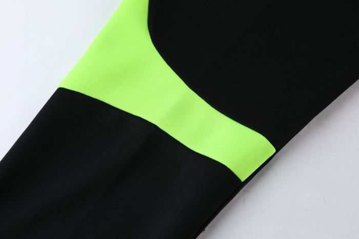 Adult Track Jacket and Pants Set Black/Green #NJ01