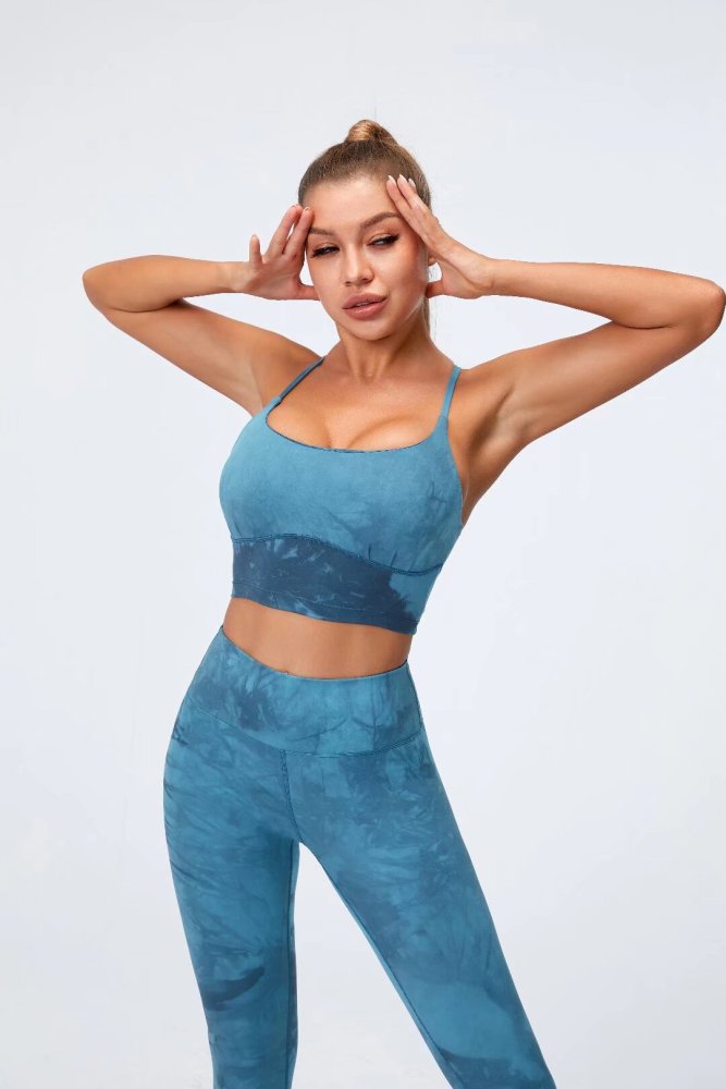 Womens Yoga Fitness Running Top and Pants Set L3032+L3031