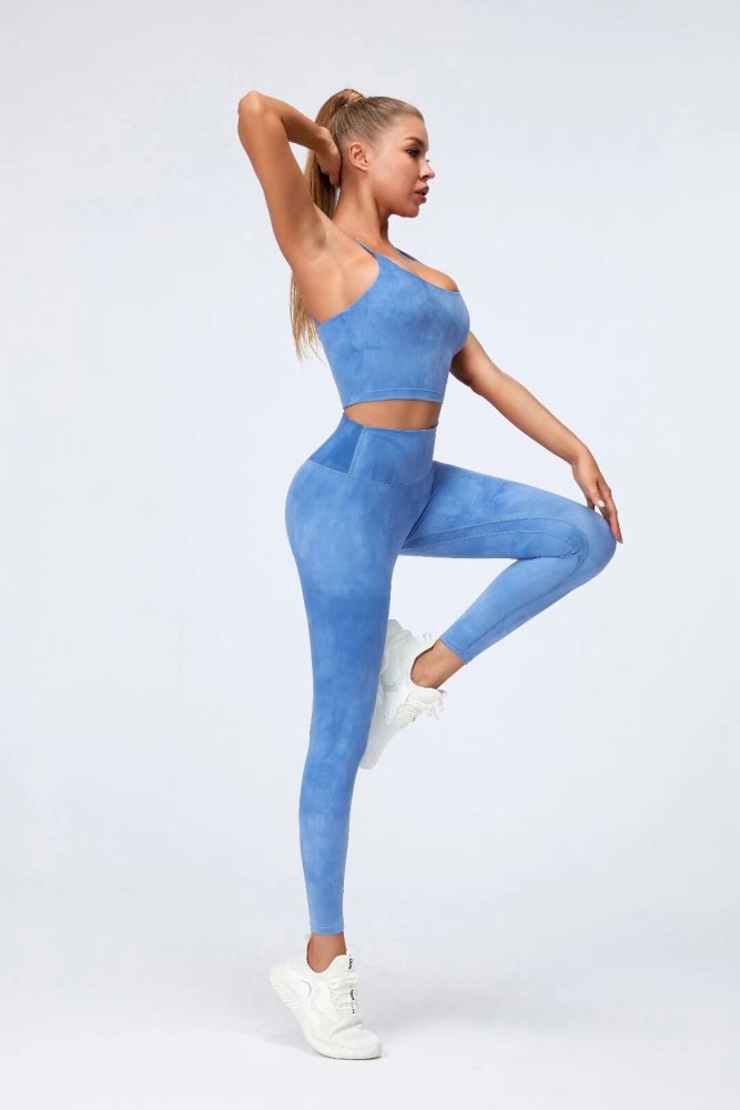 Womens Yoga Fitness Running Top and Pants Set L3035+L3033