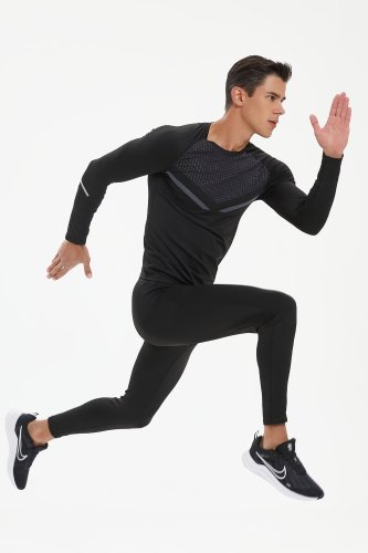 Men's Quick-dry Sports Fitness Top and Pants Set