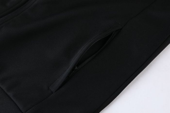 Adult Track Jacket and Pants Set Black/Gray #NJ02
