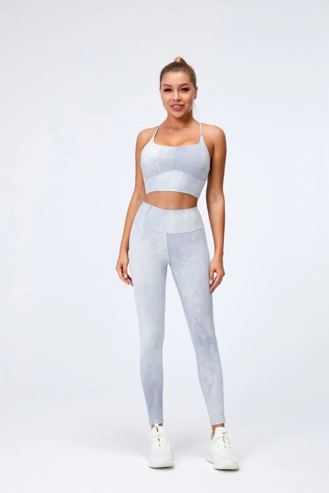 Womens Yoga Fitness Running Top and Pants Set L3032+L3031