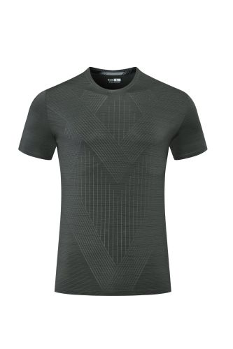Men's Quick-dry Sports Fitness T-shirt Dark Gray #204