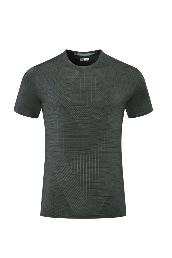 Men's Quick-dry Sports Fitness T-shirt Dark Gray #204