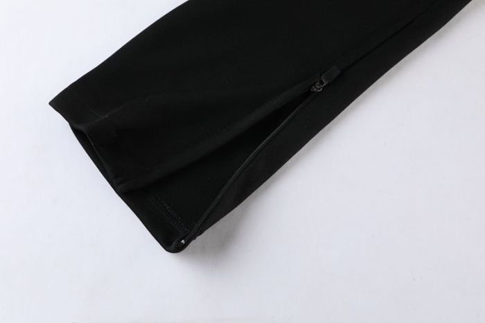 Adult Track Jacket and Pants Set Black/Green #NJ01