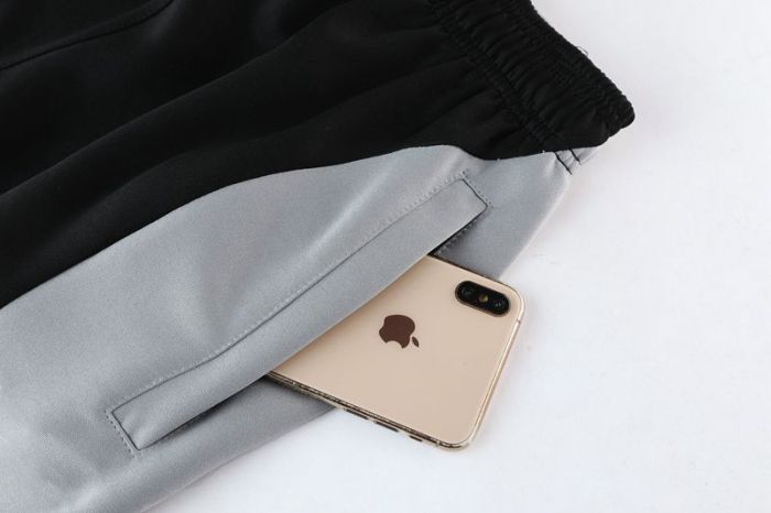 Adult Track Jacket and Pants Set Black/Gray #NJ02