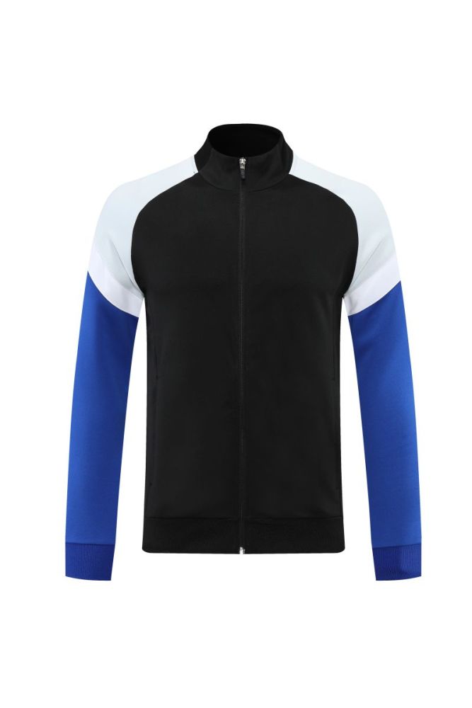 Adult Track Jacket and Pants Set Black/Blue #NJ02