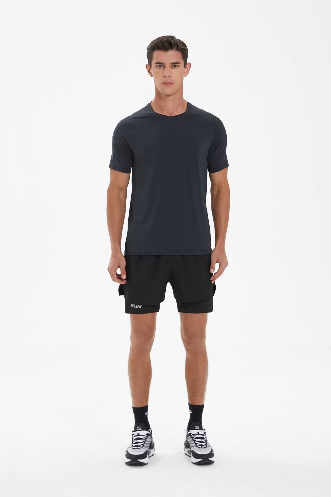 Men's Quick-dry Sports Fitness Shirt and Shorts Kit