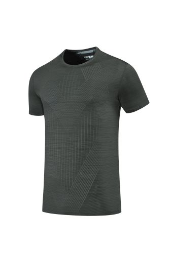 Men's Quick-dry Sports Fitness T-shirt Dark Gray #204