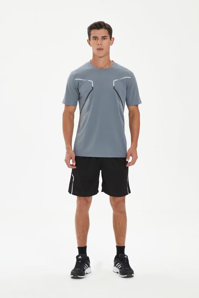Men's Quick-dry Sports Fitness Shirt and Shorts Kit