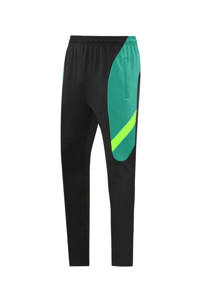 Adult Track Jacket and Pants Set Black/Green #NJ02