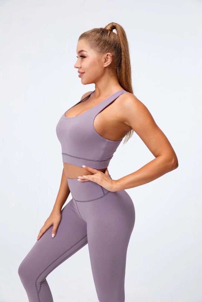 Womens Yoga Fitness Running Top and Pants Set 21113+L3029
