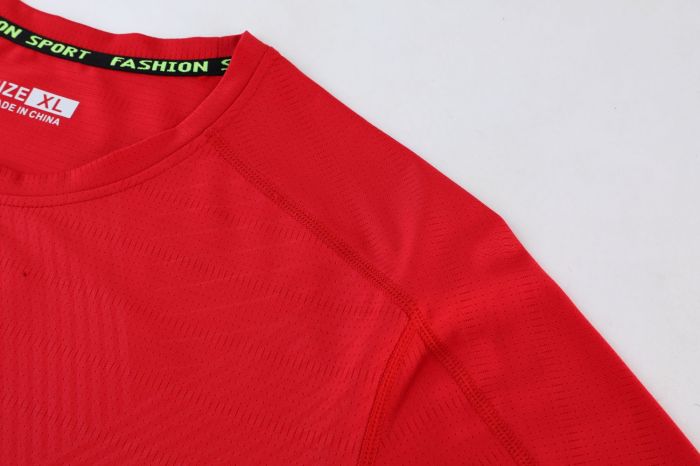 Men's Quick-dry Sports Fitness T-shirt Red #203