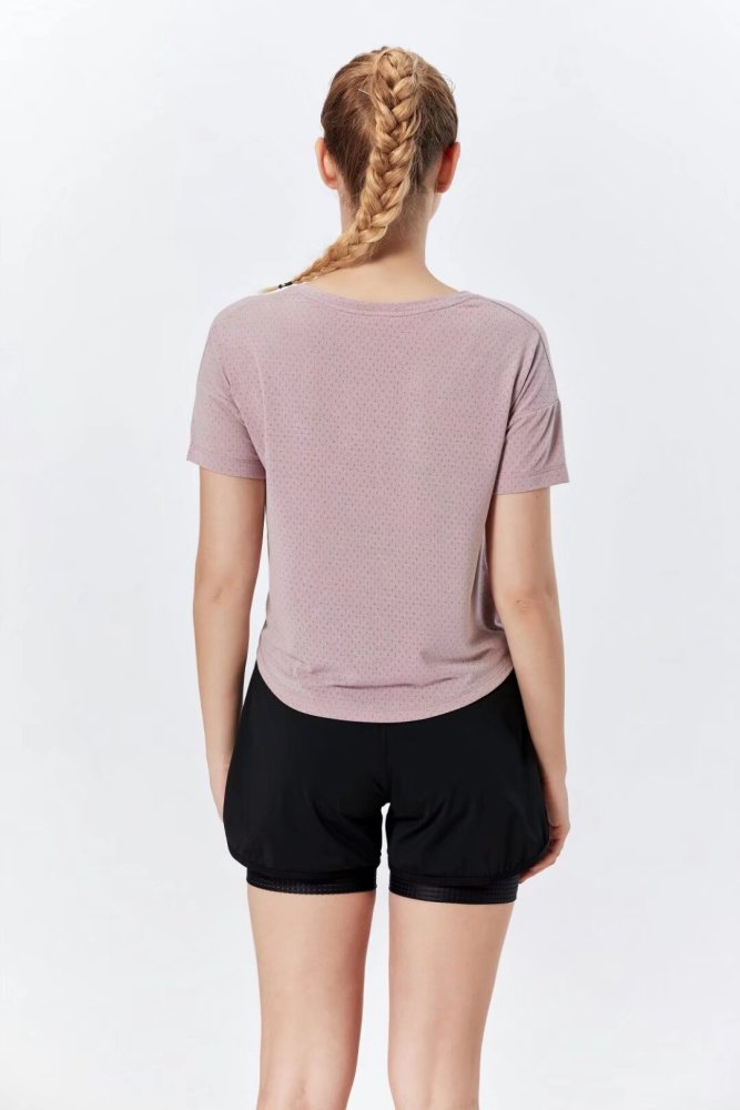 Women's Quick-dry Sports Fitness Top and Shorts Kit