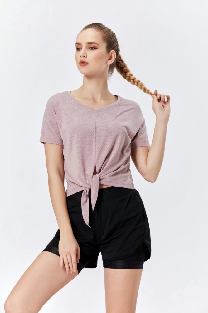 Women's Quick-dry Sports Fitness Top and Shorts Kit
