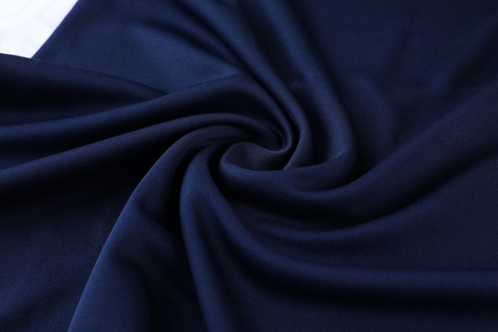 Adult Half-Zip Training Top and Pants Set Dark Blue #B201