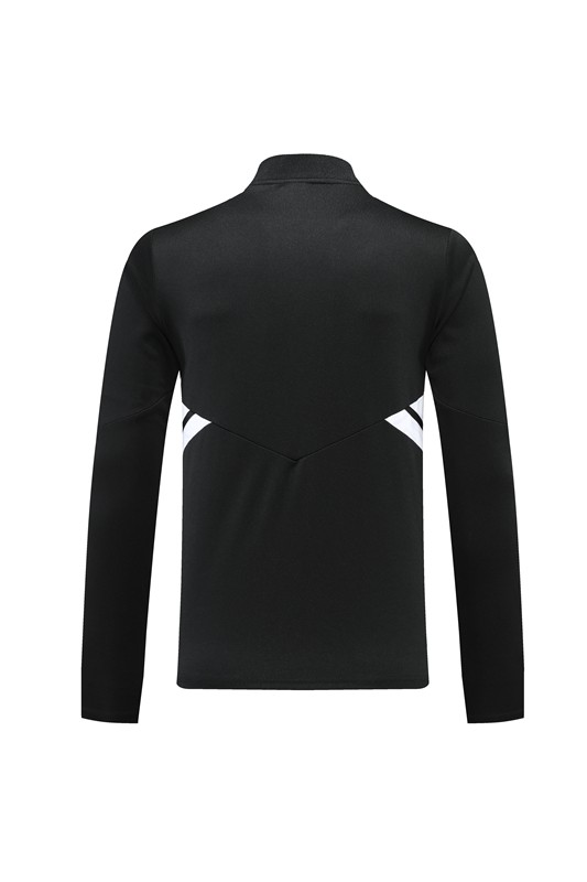 Adult Half-Zip Training Top and Pants Set Black #B201
