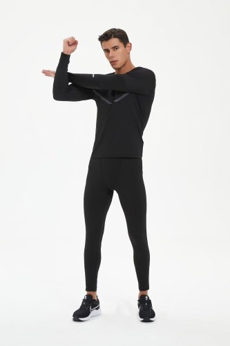 Men's Quick-dry Sports Fitness Top and Pants Set