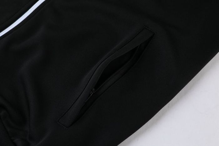 Adult Track Jacket and Pants Set Black/Green #NJ01
