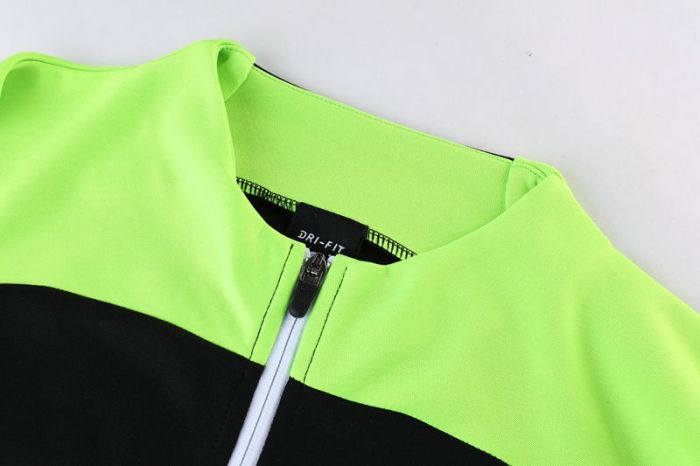 Adult Track Jacket and Pants Set Black/Green #NJ01