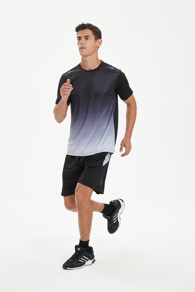 Men's Quick-dry Sports Fitness Shirt and Shorts Kit