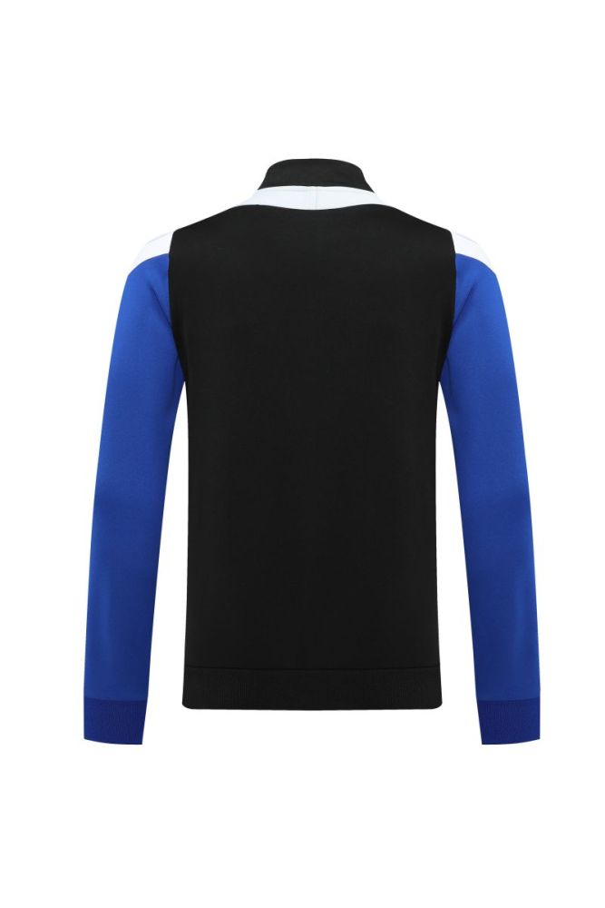 Adult Track Jacket and Pants Set Black/Blue #NJ02