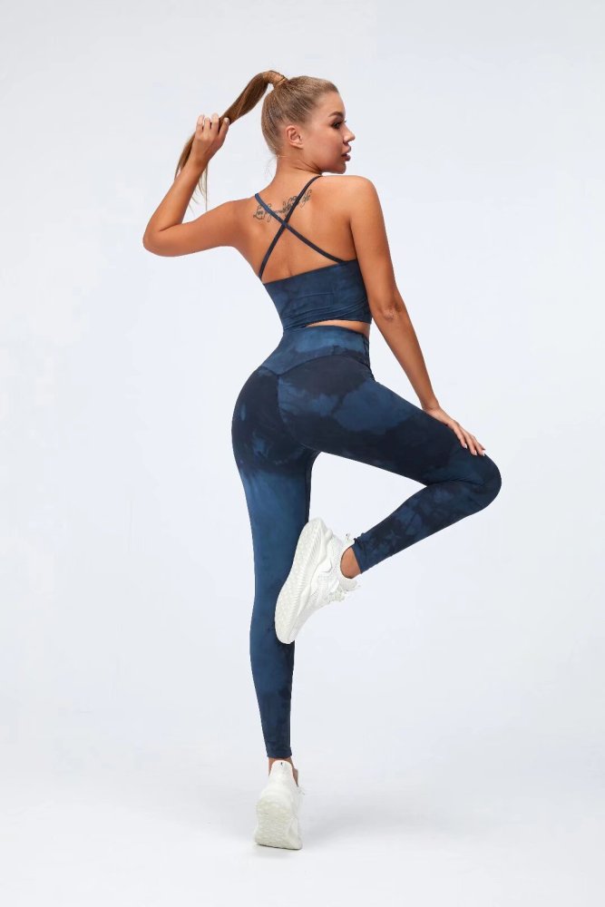 Womens Yoga Fitness Running Top and Pants Set L3035+L3033