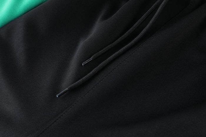 Adult Track Jacket and Pants Set Black/Green #NJ02