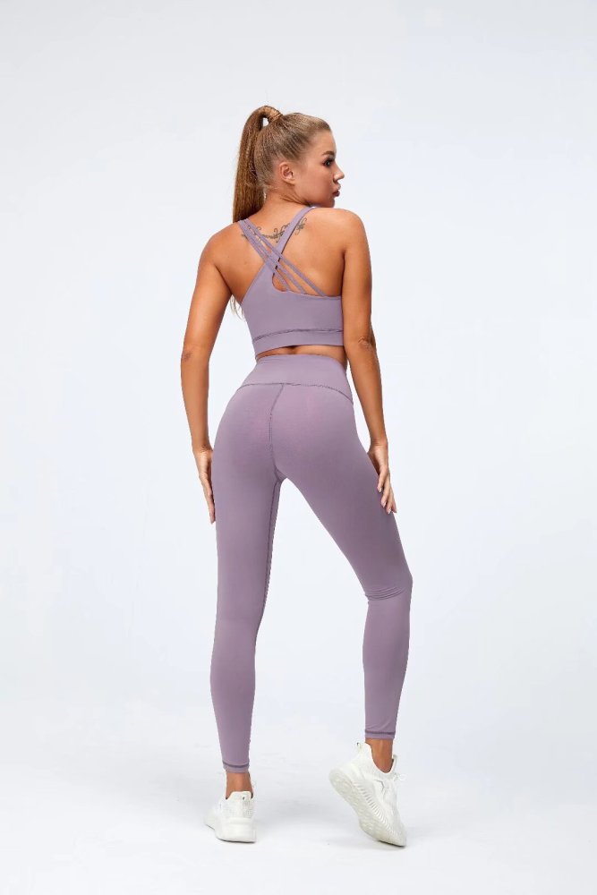 Womens Yoga Fitness Running Top and Pants Set 21113+L3029