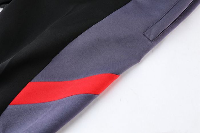 Adult Track Jacket and Pants Set Black/Purple #NJ02