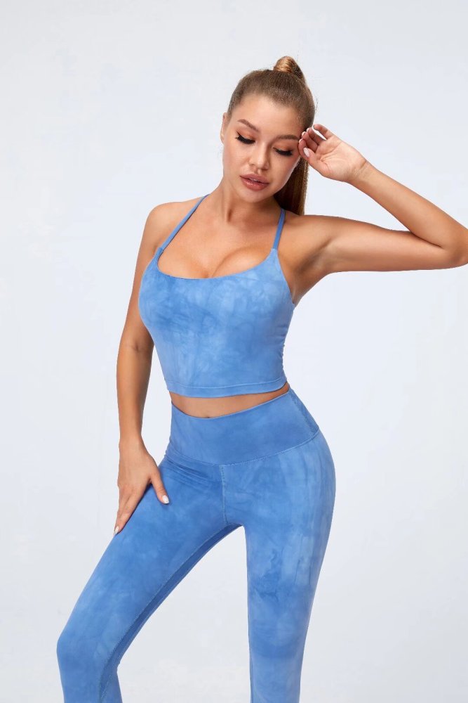 Womens Yoga Fitness Running Top and Pants Set L3035+L3033