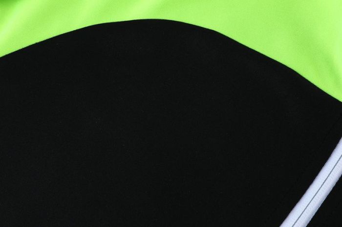 Adult Track Jacket and Pants Set Black/Green #NJ01