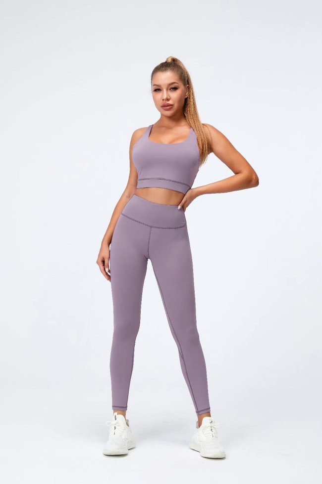 Womens Yoga Fitness Running Top and Pants Set 21113+L3029