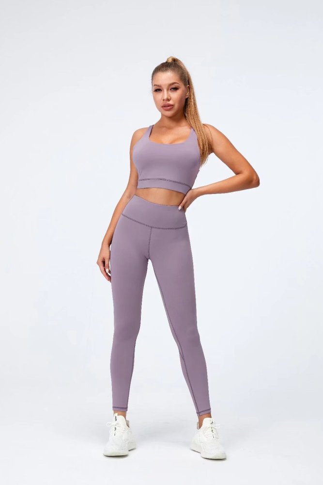 Womens Yoga Fitness Running Top and Pants Set 21113+L3029
