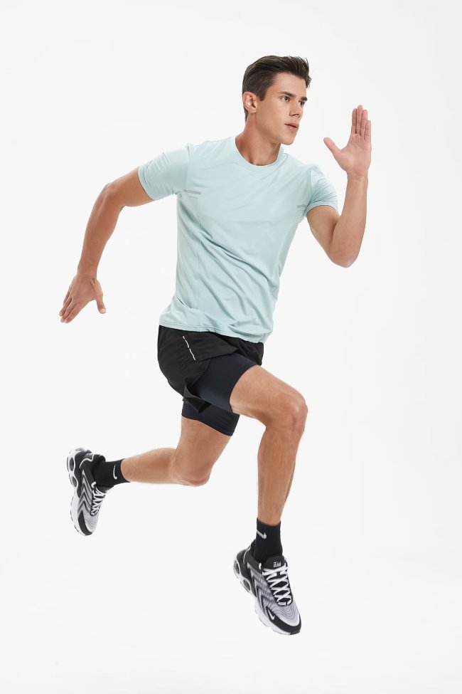 Men's Quick-dry Sports Fitness Shirt and Shorts Kit