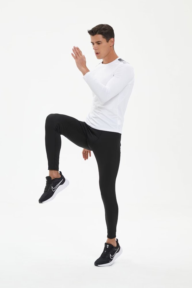 Men's Quick-dry Sports Fitness Top and Pants Set
