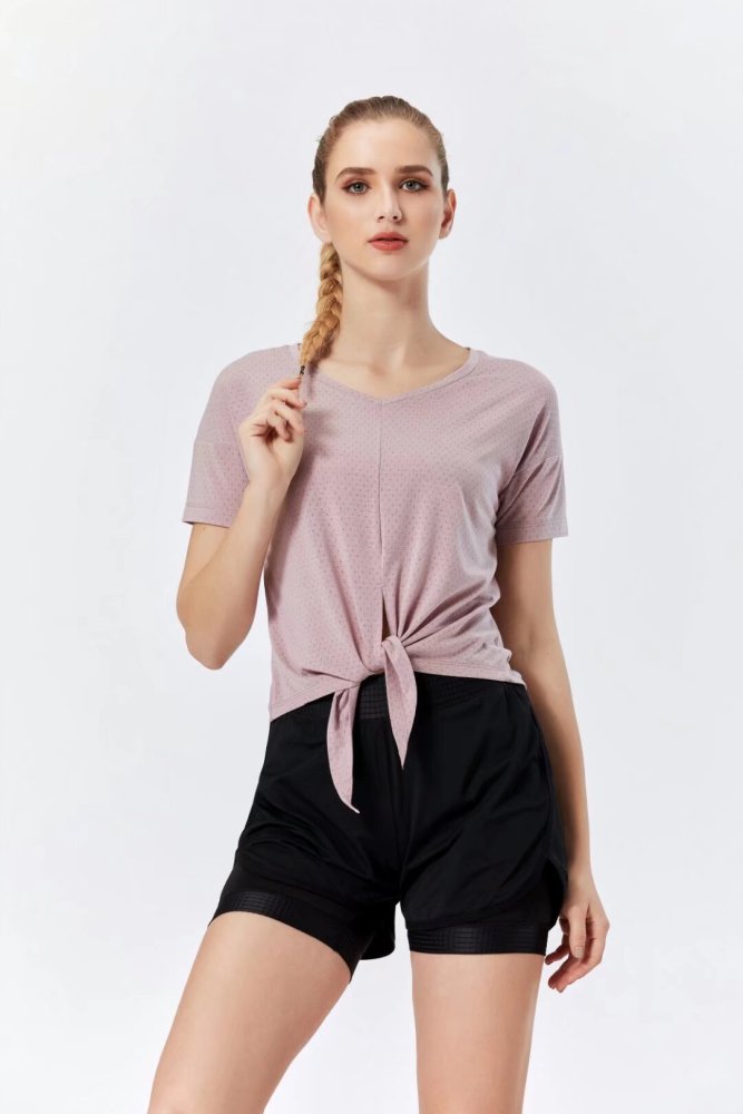 Women's Quick-dry Sports Fitness Top and Shorts Kit