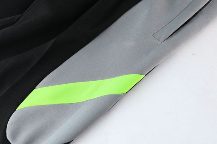 Adult Track Jacket and Pants Set Black/Gray #NJ02