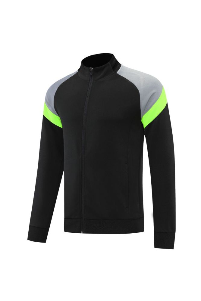 Adult Track Jacket and Pants Set Black/Gray #NJ02